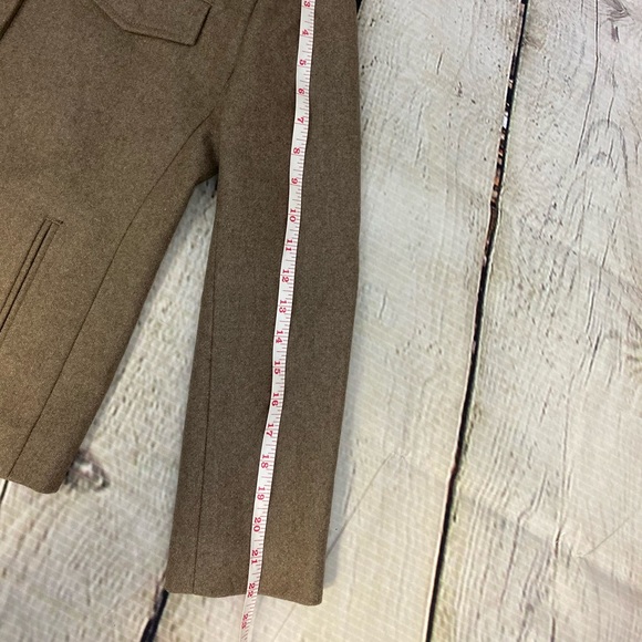 J CREW Camel WOOL Blend Short Lined Car Coat - Picture 8 of 8